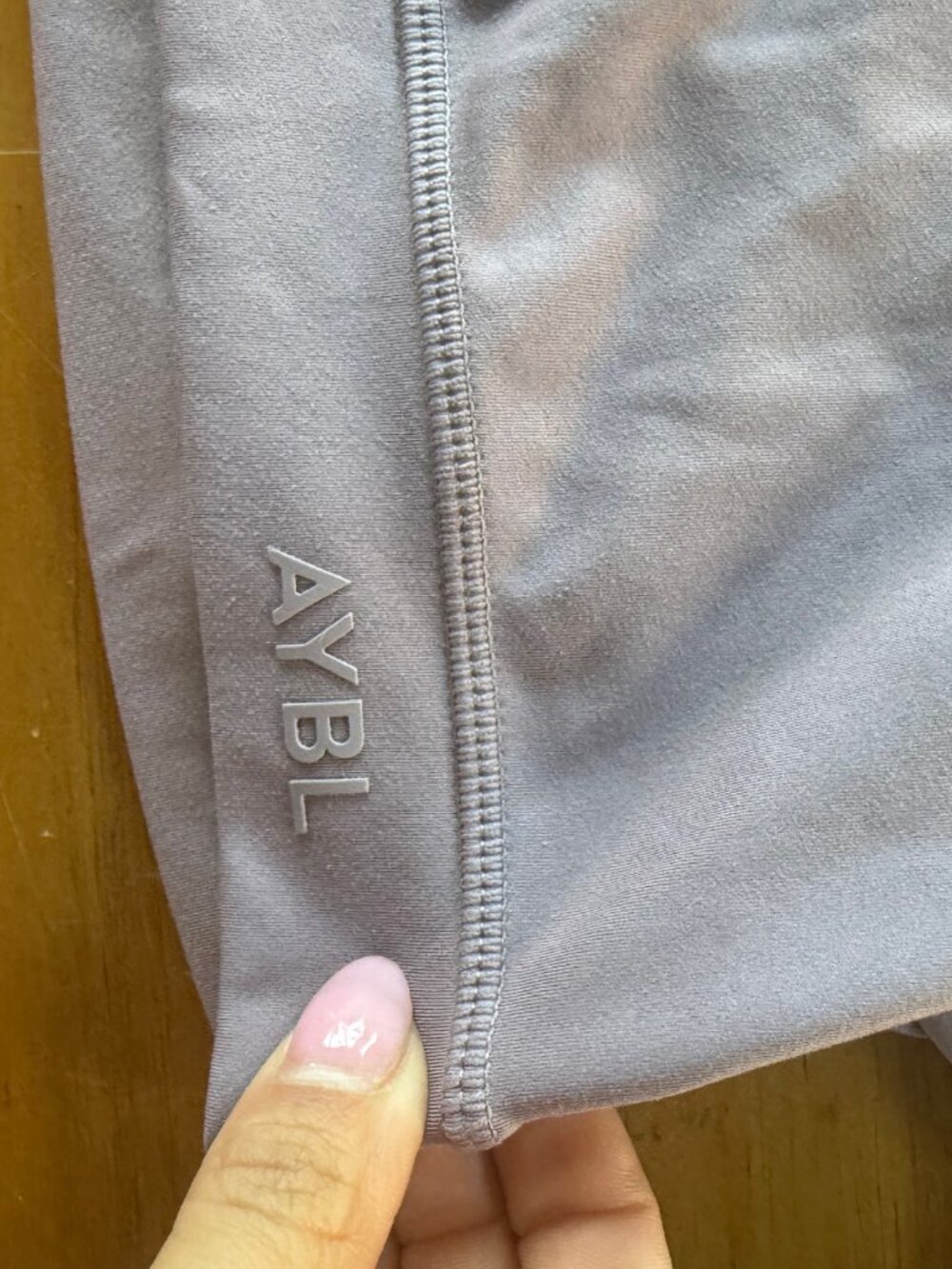 AYBL Lavender Cropped Active Top Size S - Picture 2 of 4